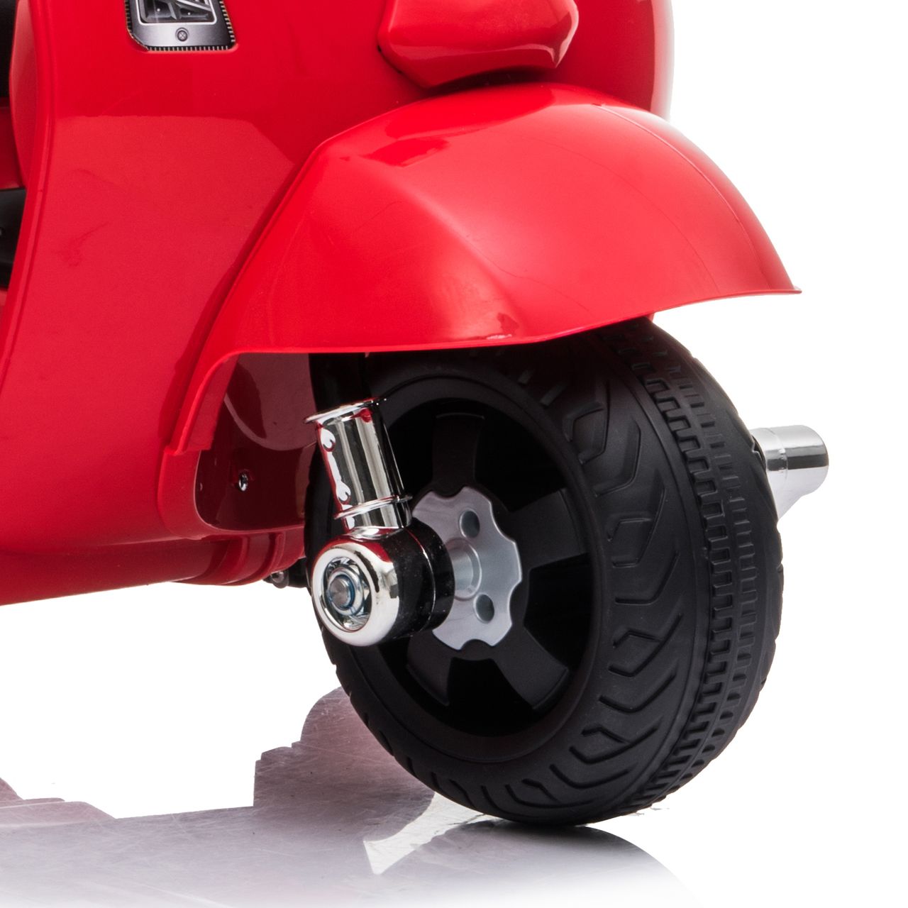 Lemodo Vespa Kinder Elektrofahrzeug, Elektro Motorrad, rot