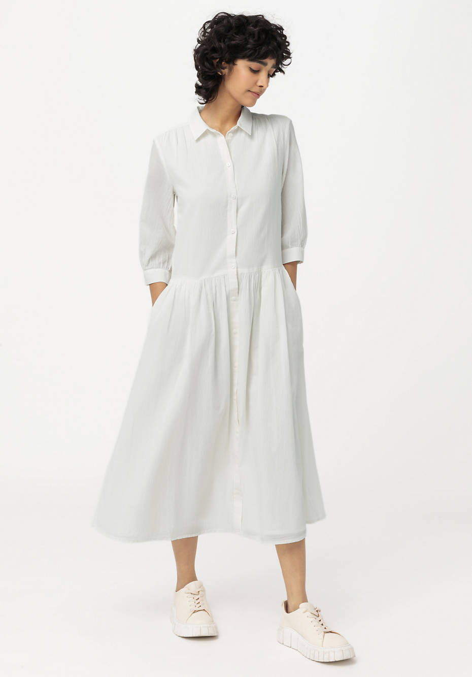Midikleid aus reiner Bio-Baumwolle