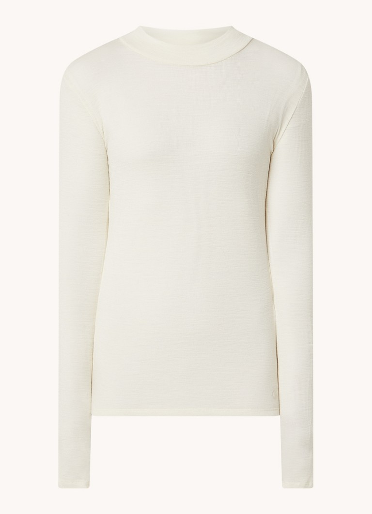 Claudie Pierlot Fine-knit wool long-sleeved shirt
