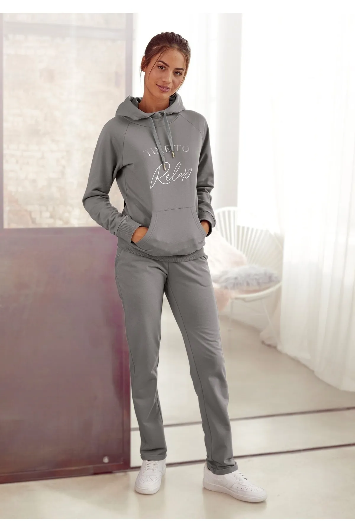LASCANA  Jogginghose - Grau - Relaxed