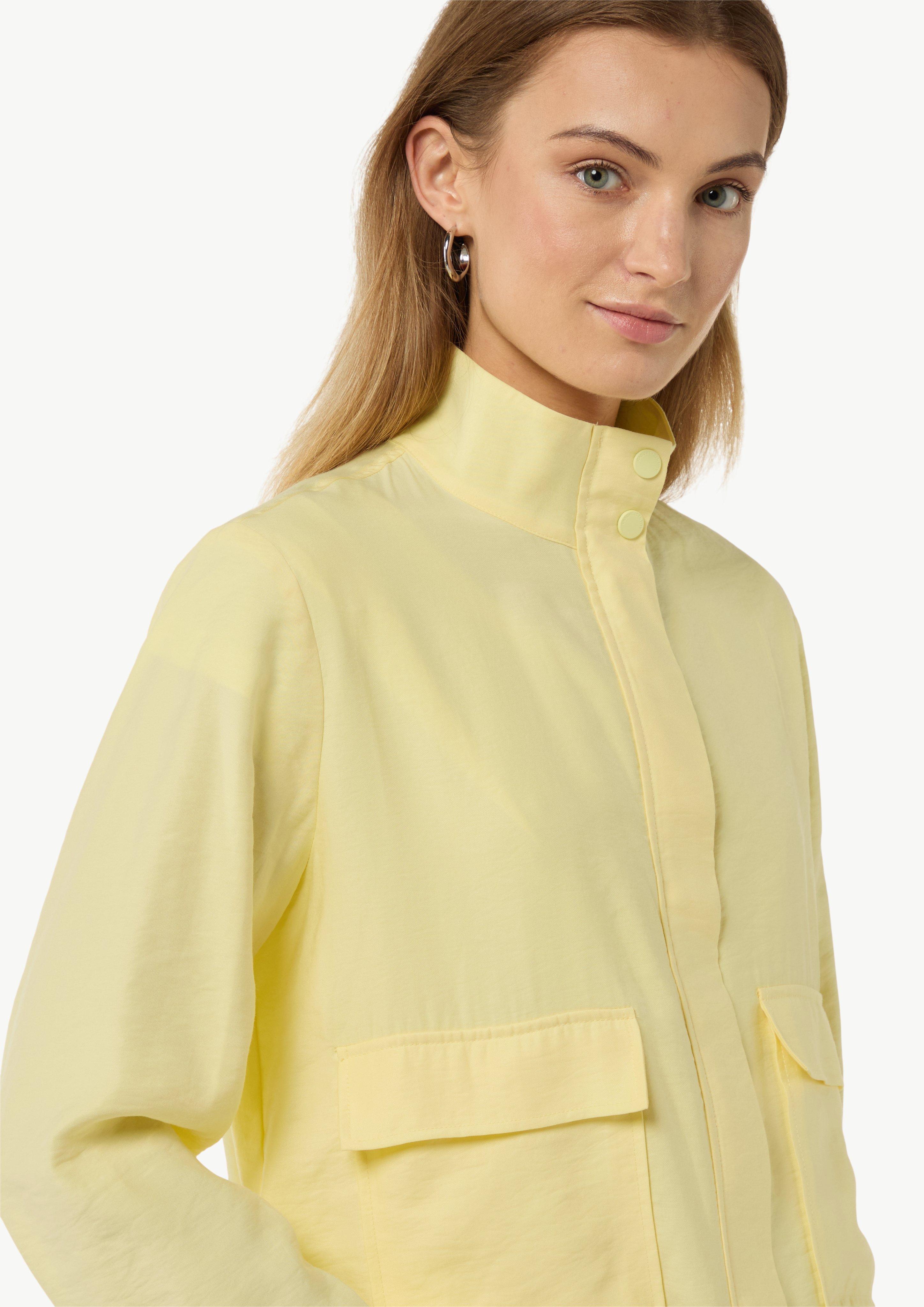 Windjacke aus Modalmix - helles zitrone