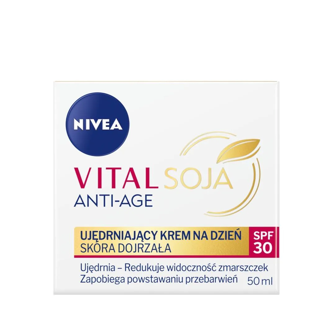 „Nivea Vital Soja“ stangrinamasis dieninis kremas brandžiai odai su SPF 30