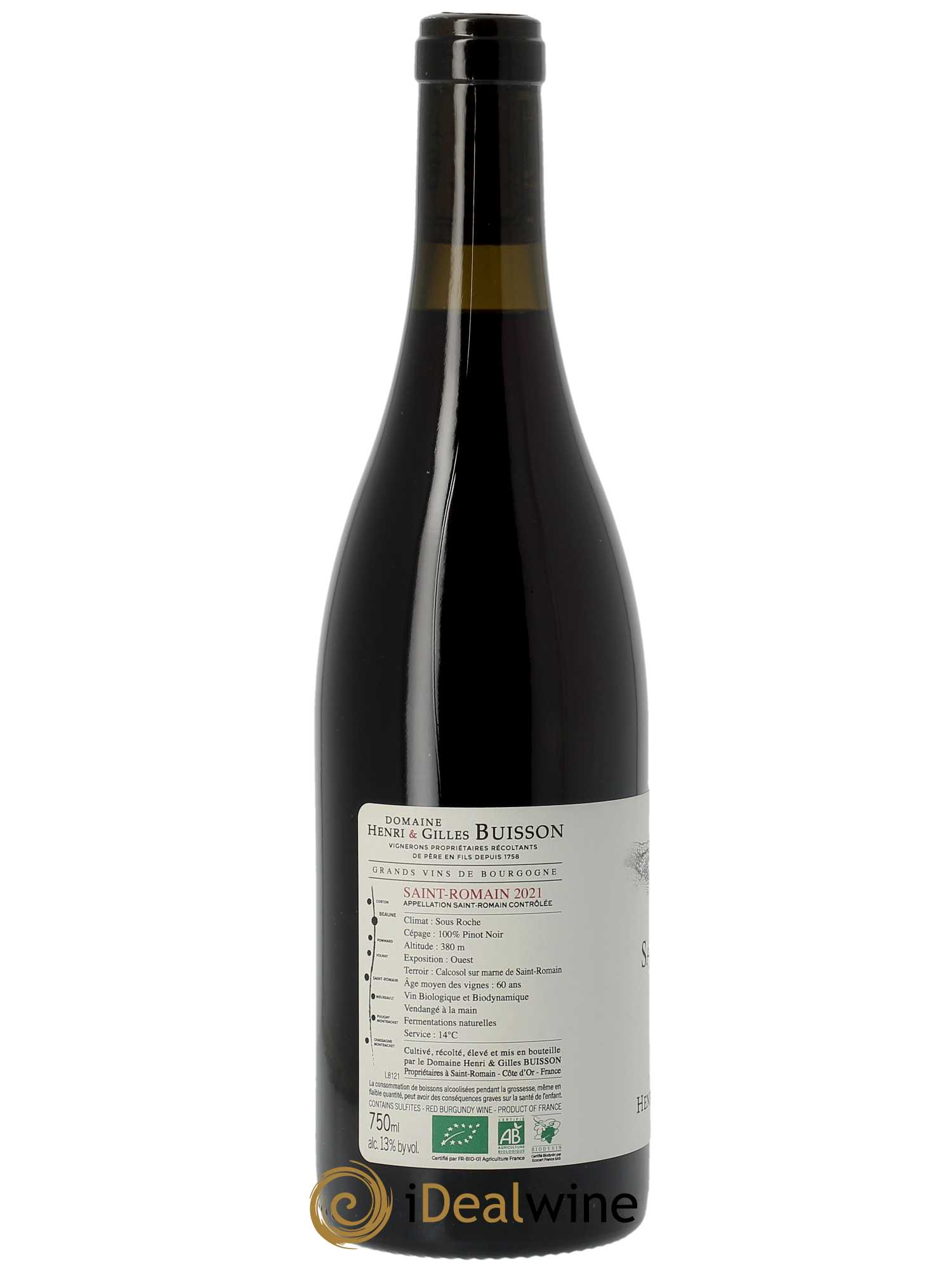 Saint-Romain Sous Roche Henri et Gilles Buisson (Domaine)  2021 - Lot de 1 Bouteille