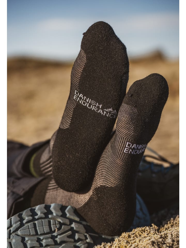 DANISH ENDURANCE Socken Merino Hiking Light in schwarz günstig kaufen
