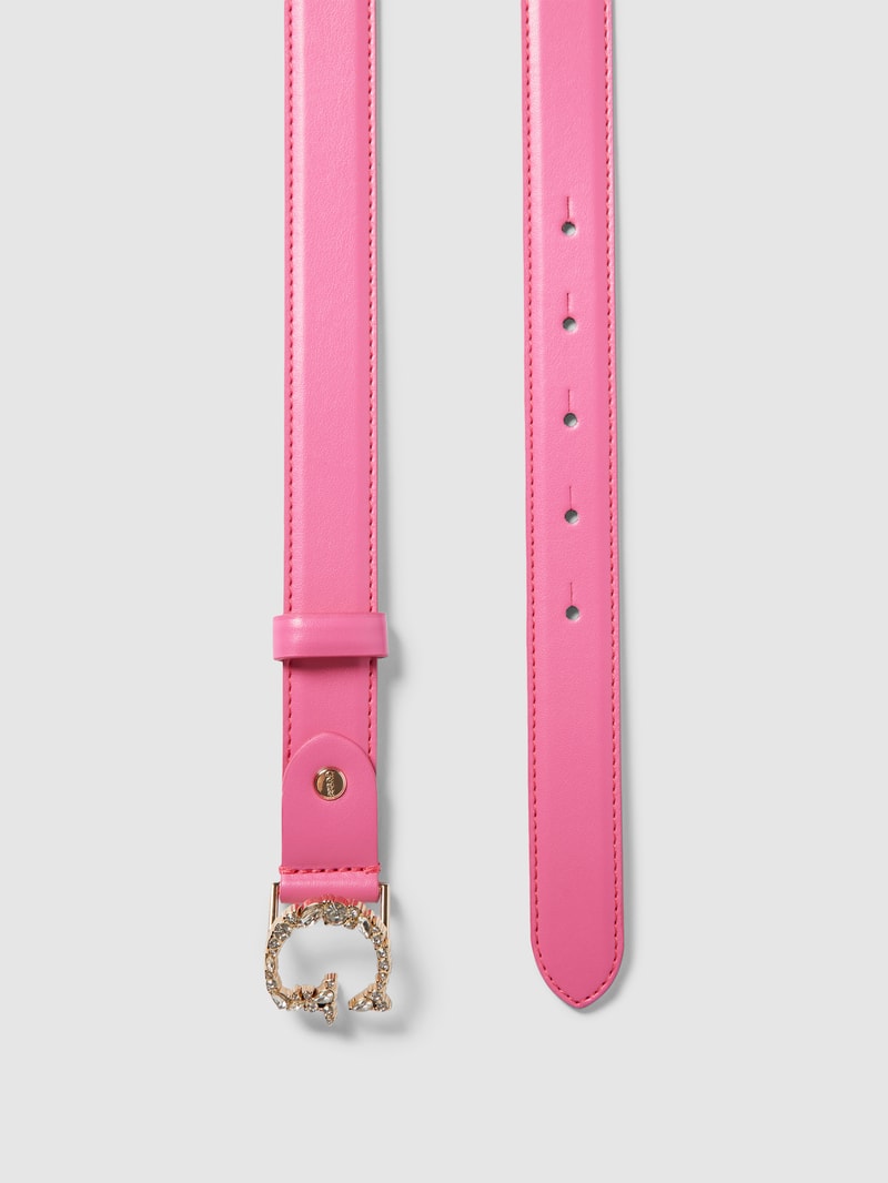 Gürtel mit Label-Applikation Modell 'ADJ & NOT REV' in pink