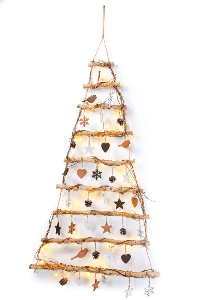 LED-Wanddeko im Weihnachtsbaum-Design