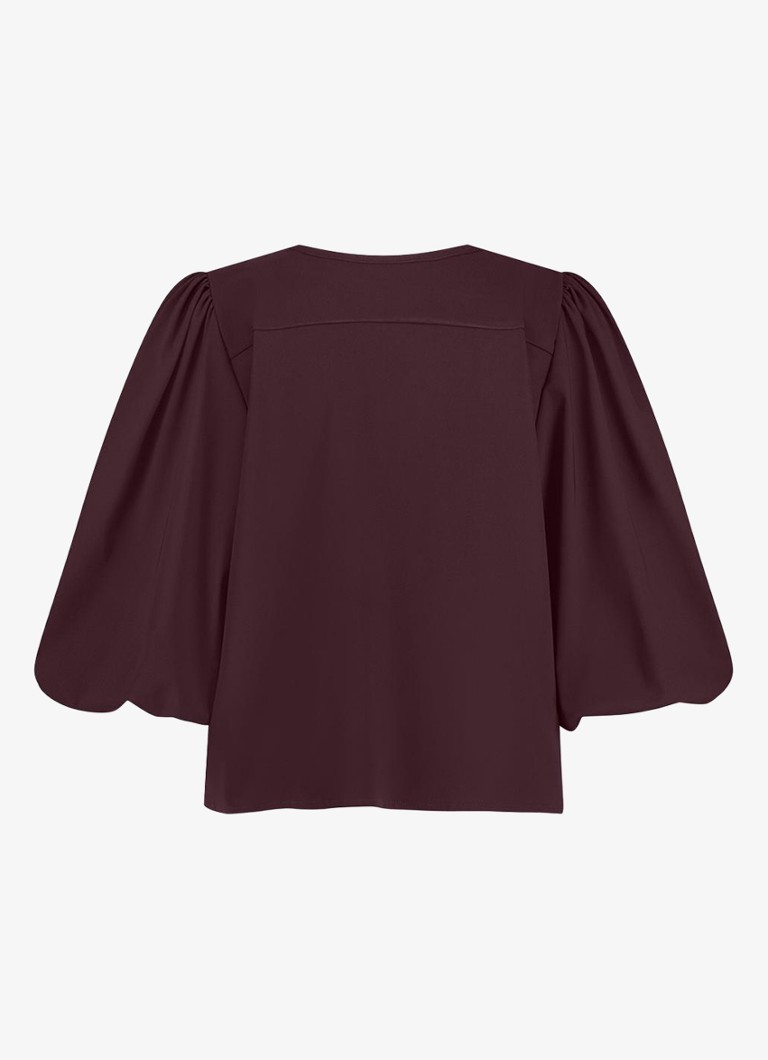 Studio Anneloes  Celine tuniek met strikdetail en pofmouwen