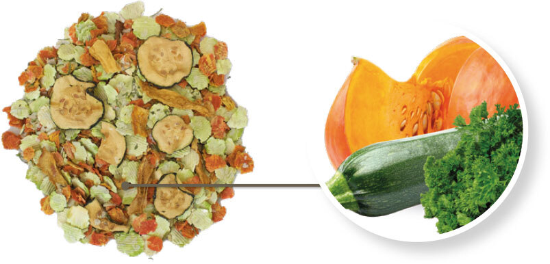 BLUE TREE Ergänzungsfutter & Aufzucht BLUE TREE Wellness Flakes 650g mit Gemüse