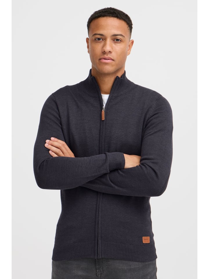 BLEND Strickjacke BHNorman 20704789ME Cardigan mit Reißverschluss in Blau günstig kaufen XXL