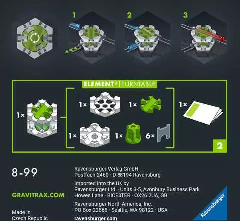 GraviTrax PRO Element Turntable - Kugelbahn-Erweiterung für Kinder ab 8 Jahren