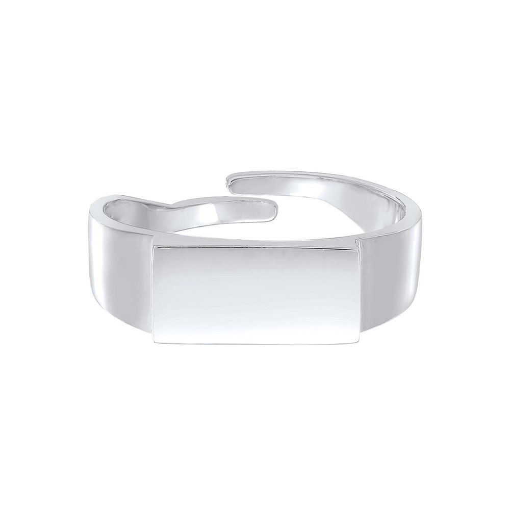 Elli Elli Bague Femmes Sceau Géo Ouvert Réglable en argent sterling 925 Bague
