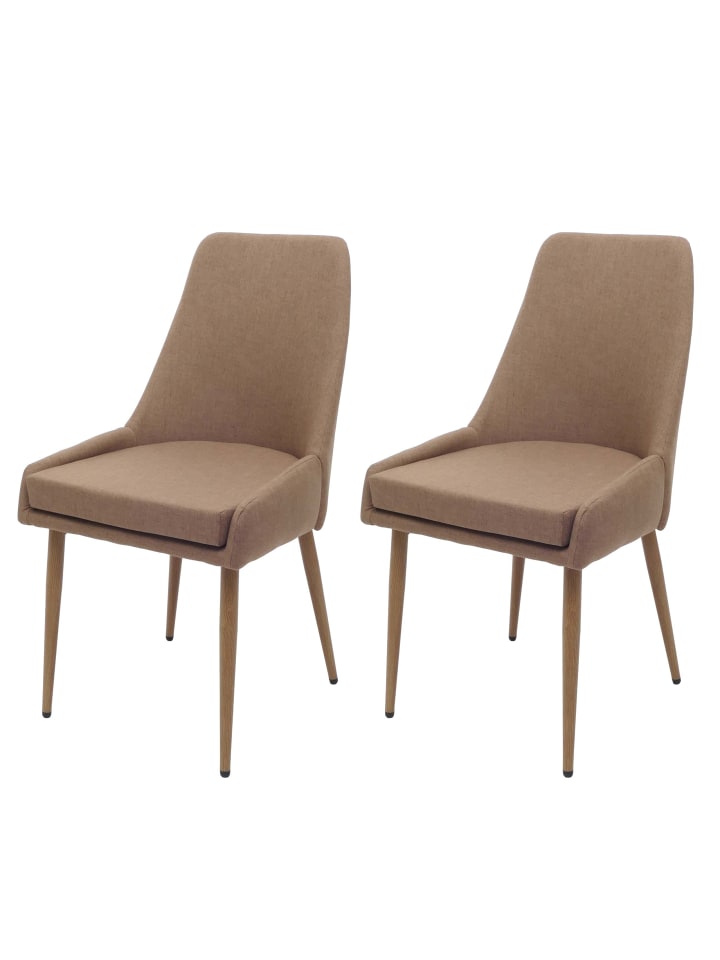 MCW 2er-Set Esszimmerstuhl O27, Braun günstig kaufen onesize