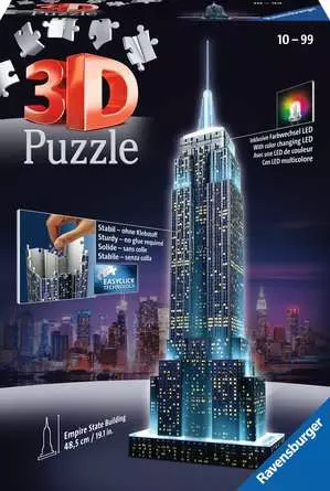Ravensburger Empire State Building bei Nacht