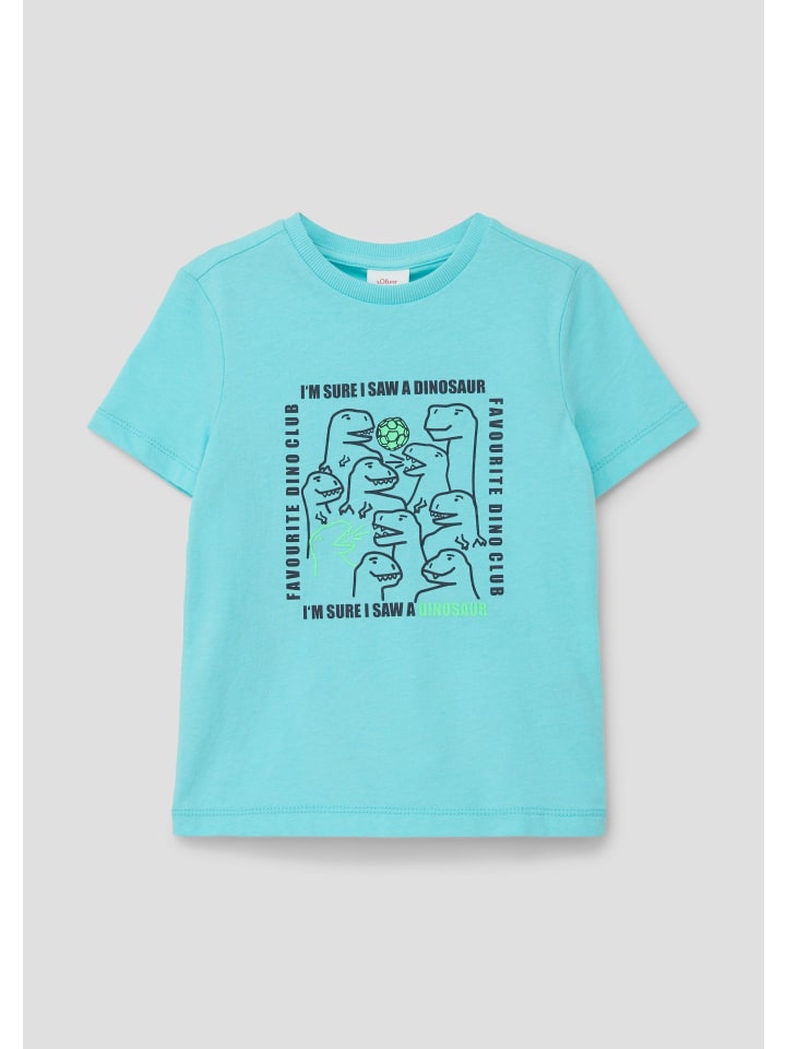 s.Oliver T-Shirt langarm in Türkis günstig kaufen