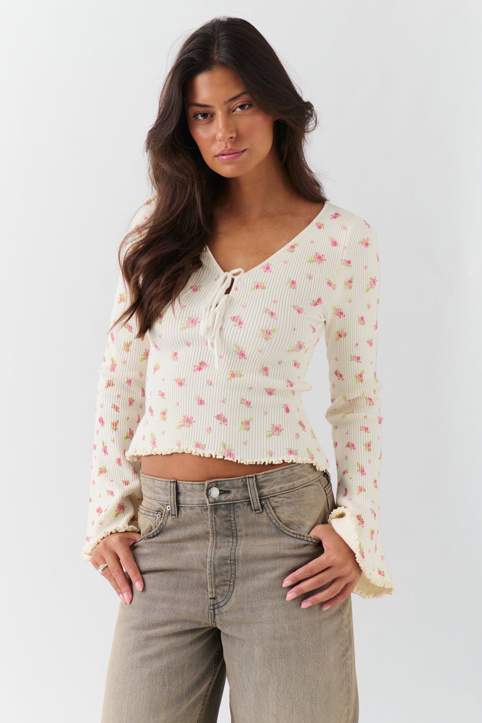 Knitted babylock top