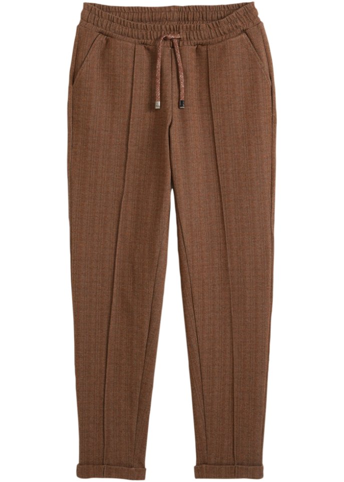 Schlupfhose mit Fischgratoptik