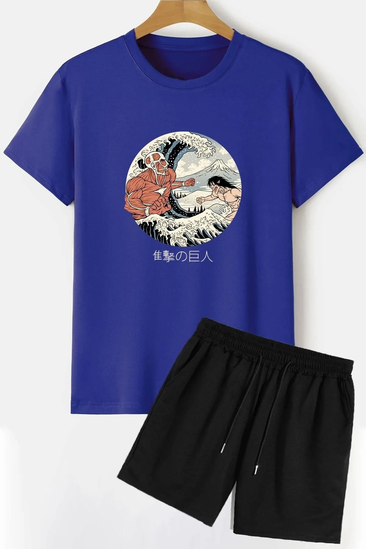 trendypassion  Titan Shorts T-Shirt-Trainingsanzug-Set