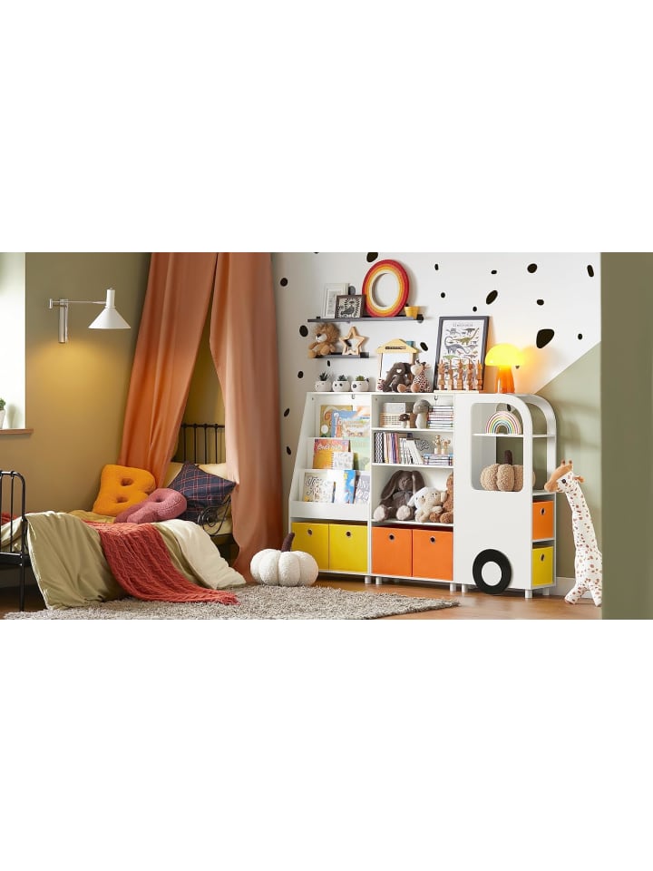 SoBuy Bücherregal in Weiß - (B)60 x (H)110 x (T)25cm günstig kaufen onesize