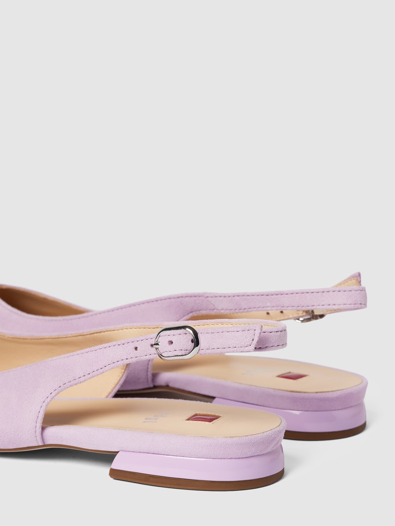 Ballerinas mit Dornschließe Modell 'Slingback' in flieder