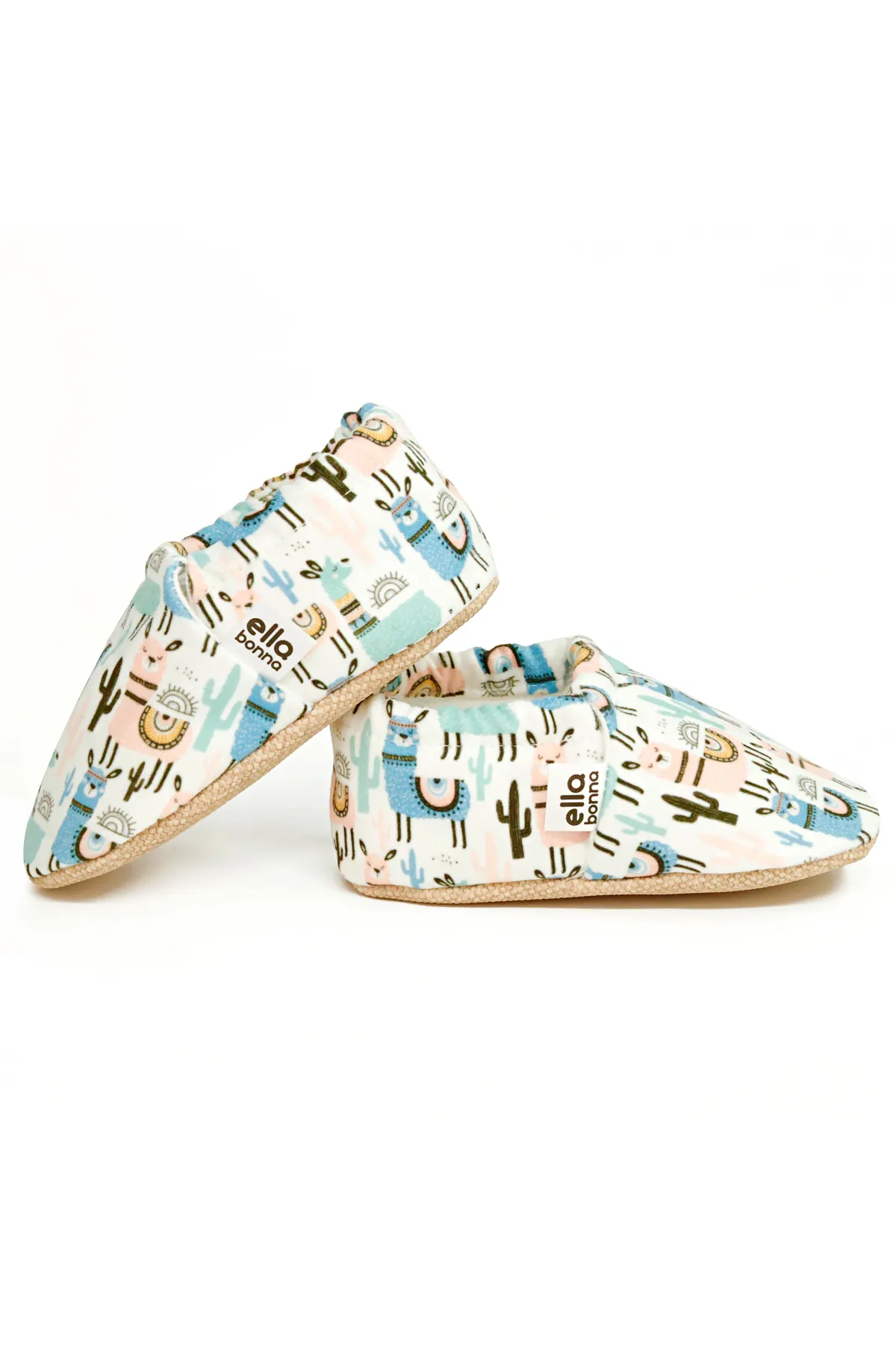 Ella Bonna  Lama-Babyschuhe mit rutschfester Sohle, Heimstiefel, Hausschuhe, Kinderzimmerschuhe, Hausschuhe