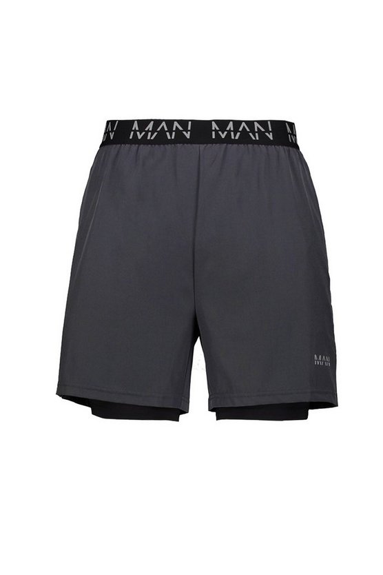 Man Active 2-in-1 Sport-Shorts