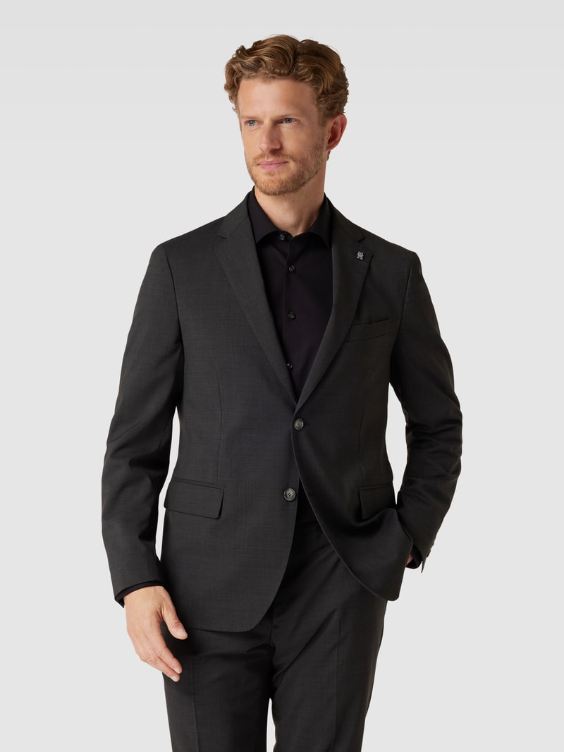 Slim Fit Anzug mit Pattentaschen in anthrazit