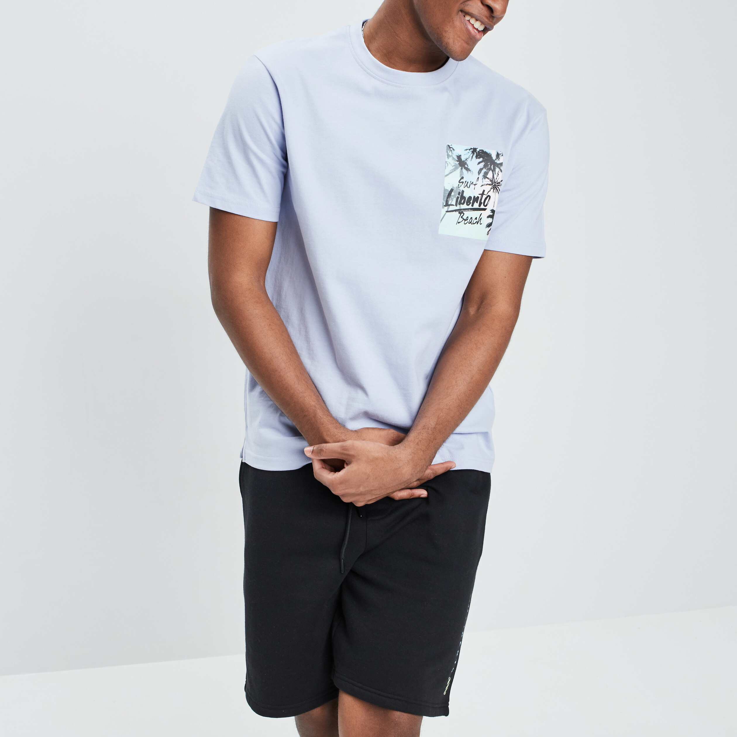 T-shirt Liberto violet clair homme | La Halle