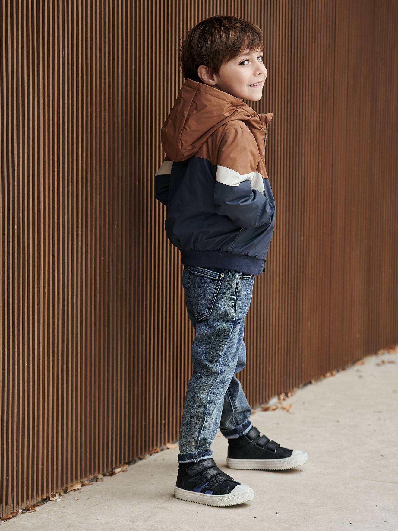 Blouson coupe-vent colorblock garçon colorblock chamois