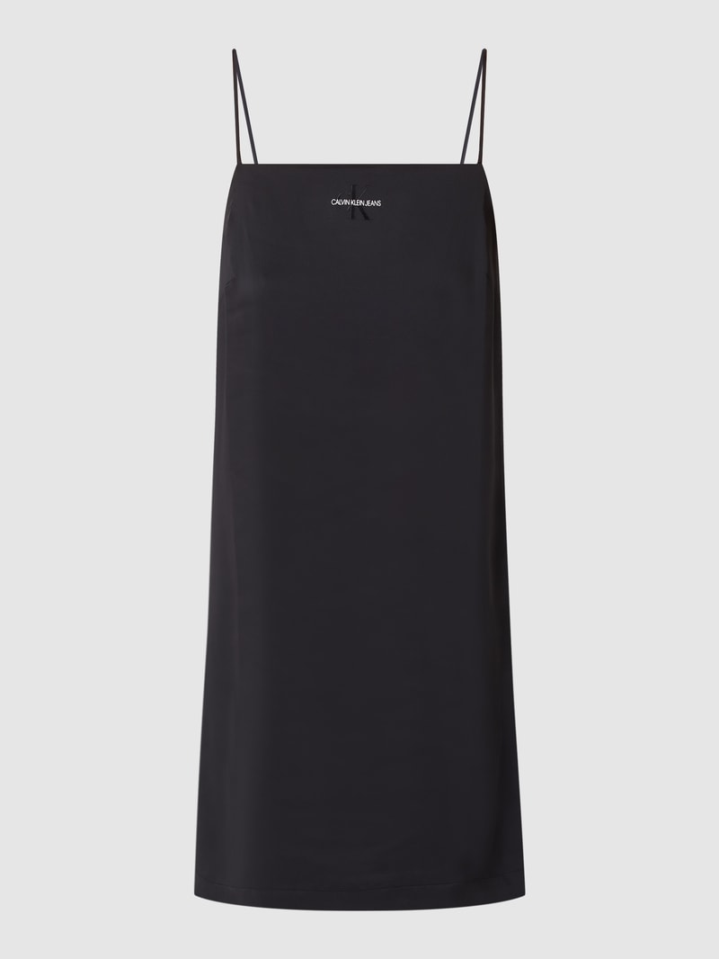 Kleid aus Satin  in schwarz