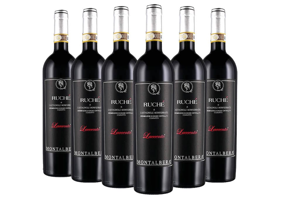 Ruchè di Castagnole Monferrato DOCG Laccento 2022 Montalbera 6 bouteilles de 0,75 ℓ