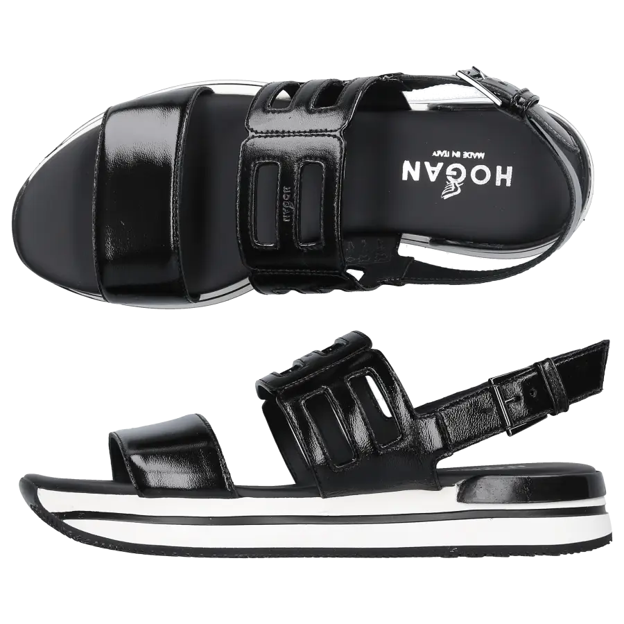 Hogan - Sandalen H257 Kalbsleder - schwarz