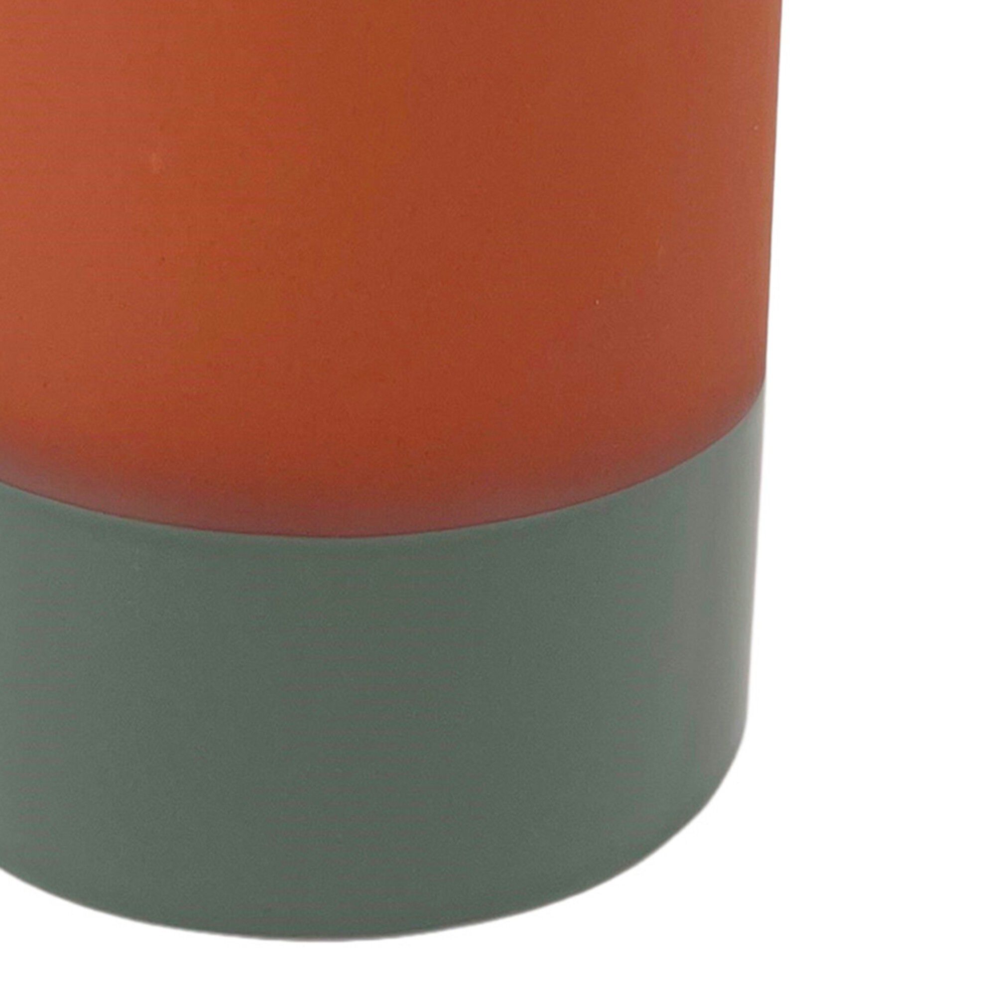Vase cylindrique en céramique, bicolore