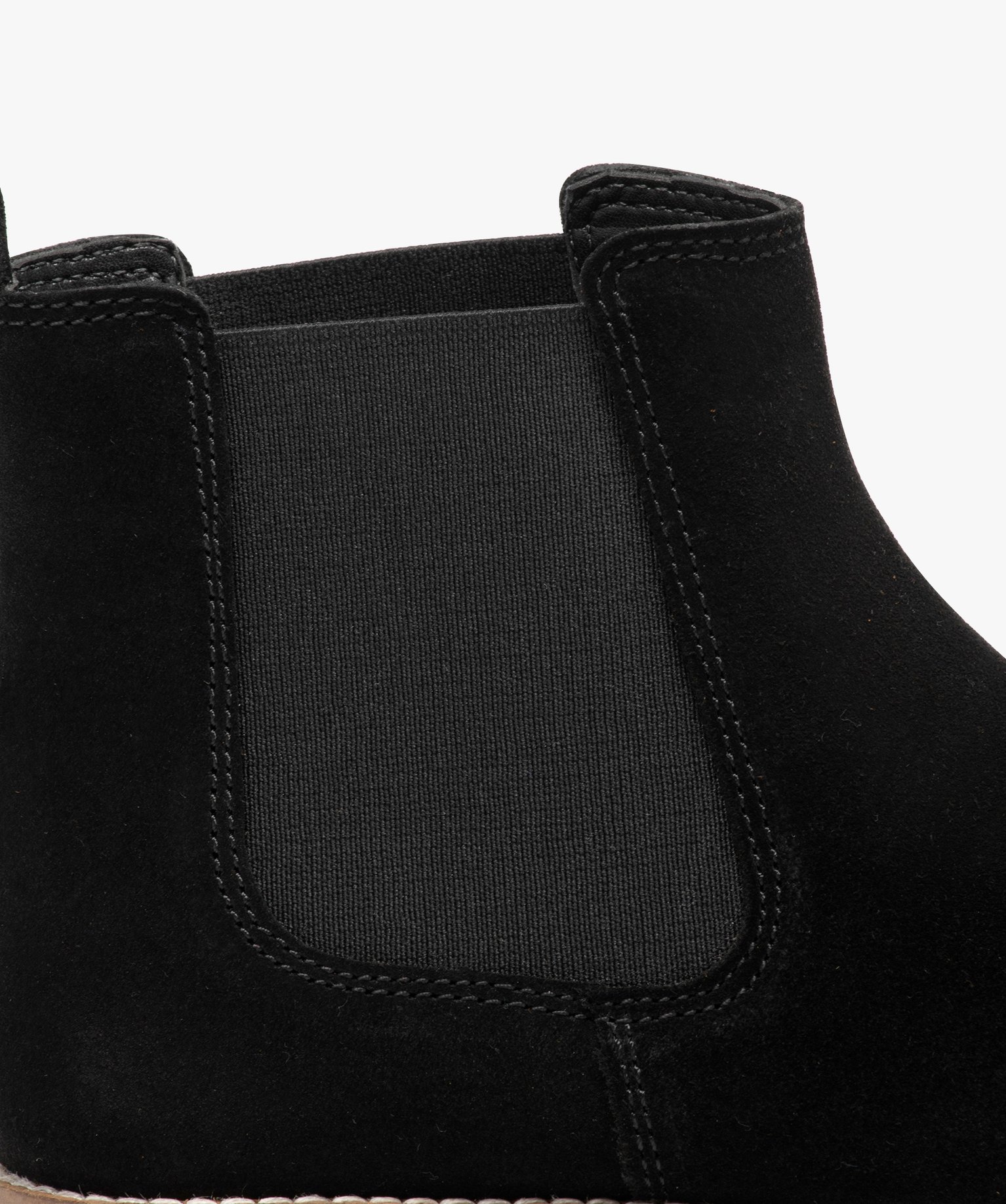 Boots fille unies en suédine style Chelsea noir | GEMO