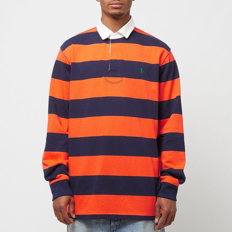 Polo Ralph Lauren Rugby M3-Long Sleeve-Knit cruise navy/spectrum orange
