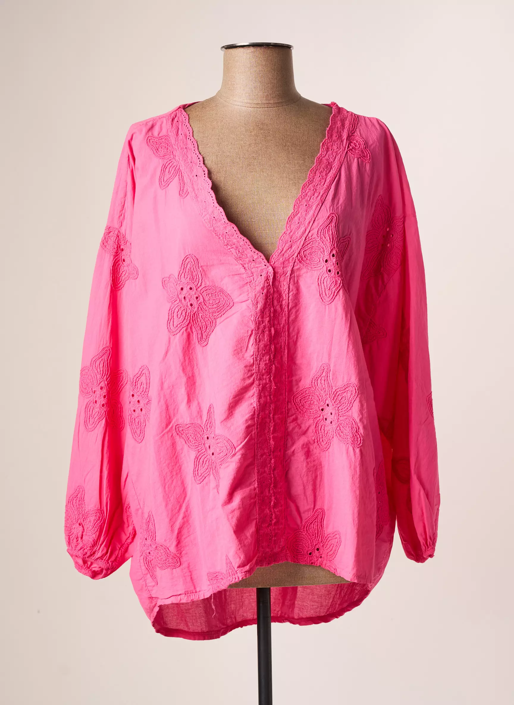 Acbelle Blouses Femme couleur rose