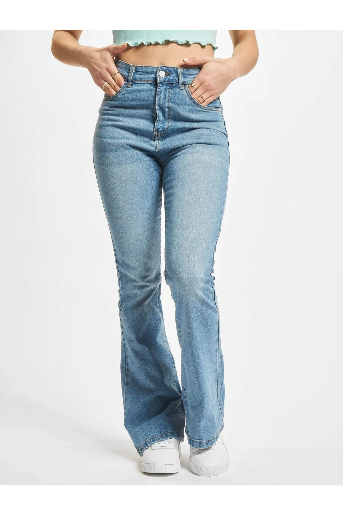 Denim Project  Damen Dpwcaro Flared Straight Fit Jeans