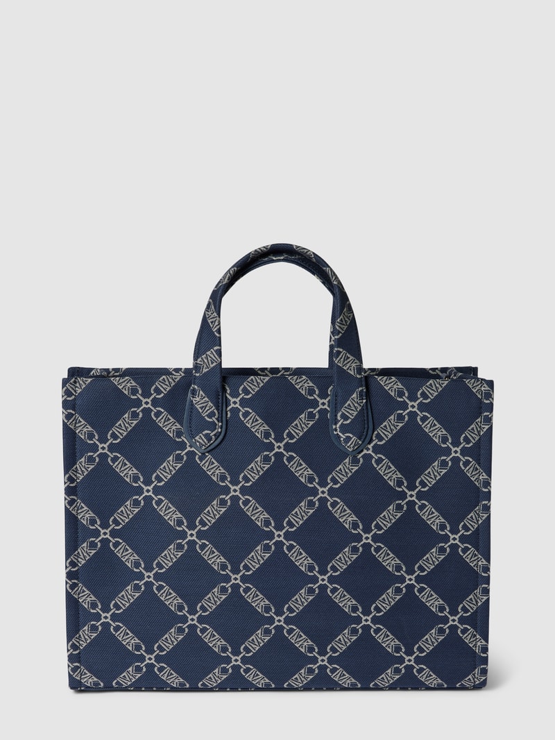 Tote Bag mit Allover-Muster Modell 'GIGI' in marineblau