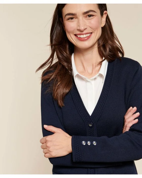 Veste maille milano 50% laine mérinos