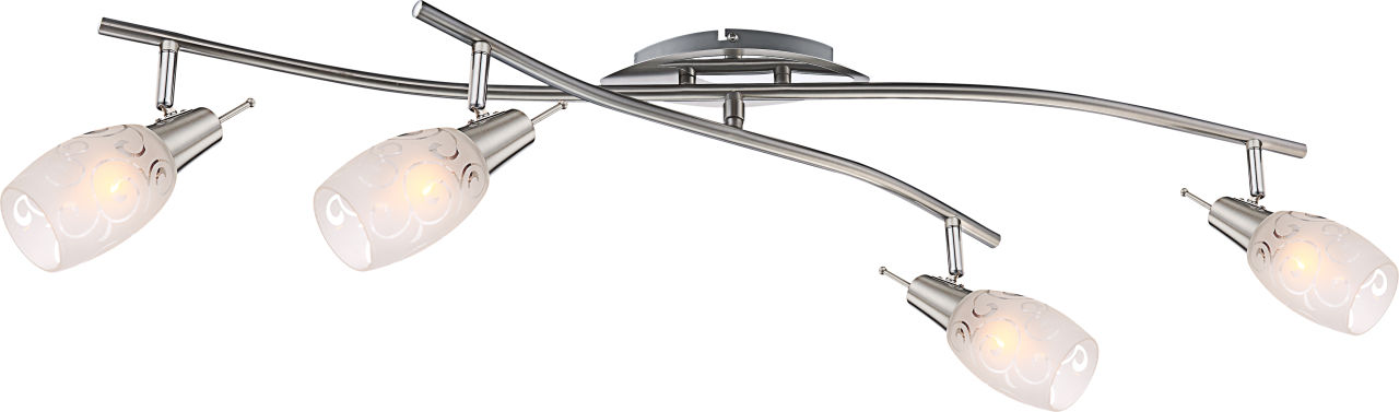 Globo Lighting - FLORITA - Strahler Metall verchromt, 4x E14