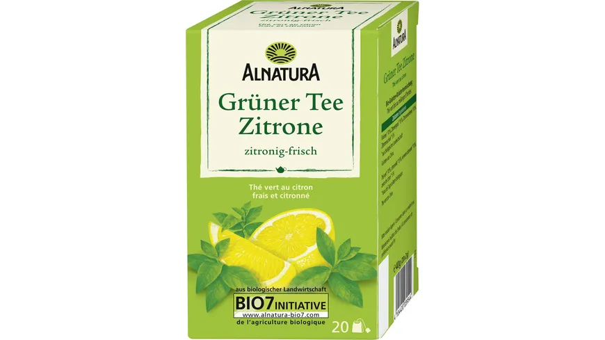 Alnatura Bio Grüner Tee Zitrone 40 g