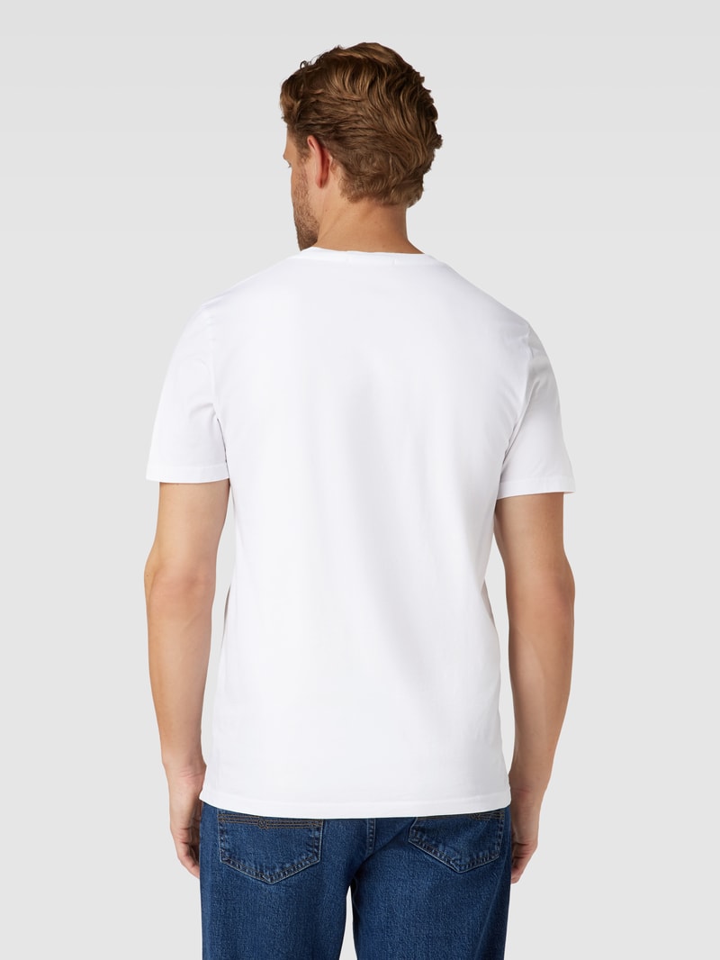 T-Shirt mit Statement-Print Modell 'JAAMES' in weiß