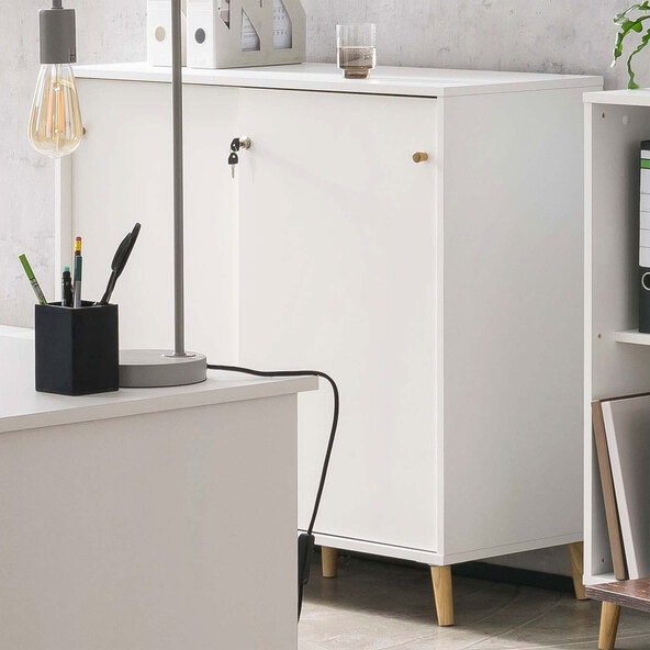 Serie 500 Aktenschrank U 1000 ST, perlweiß