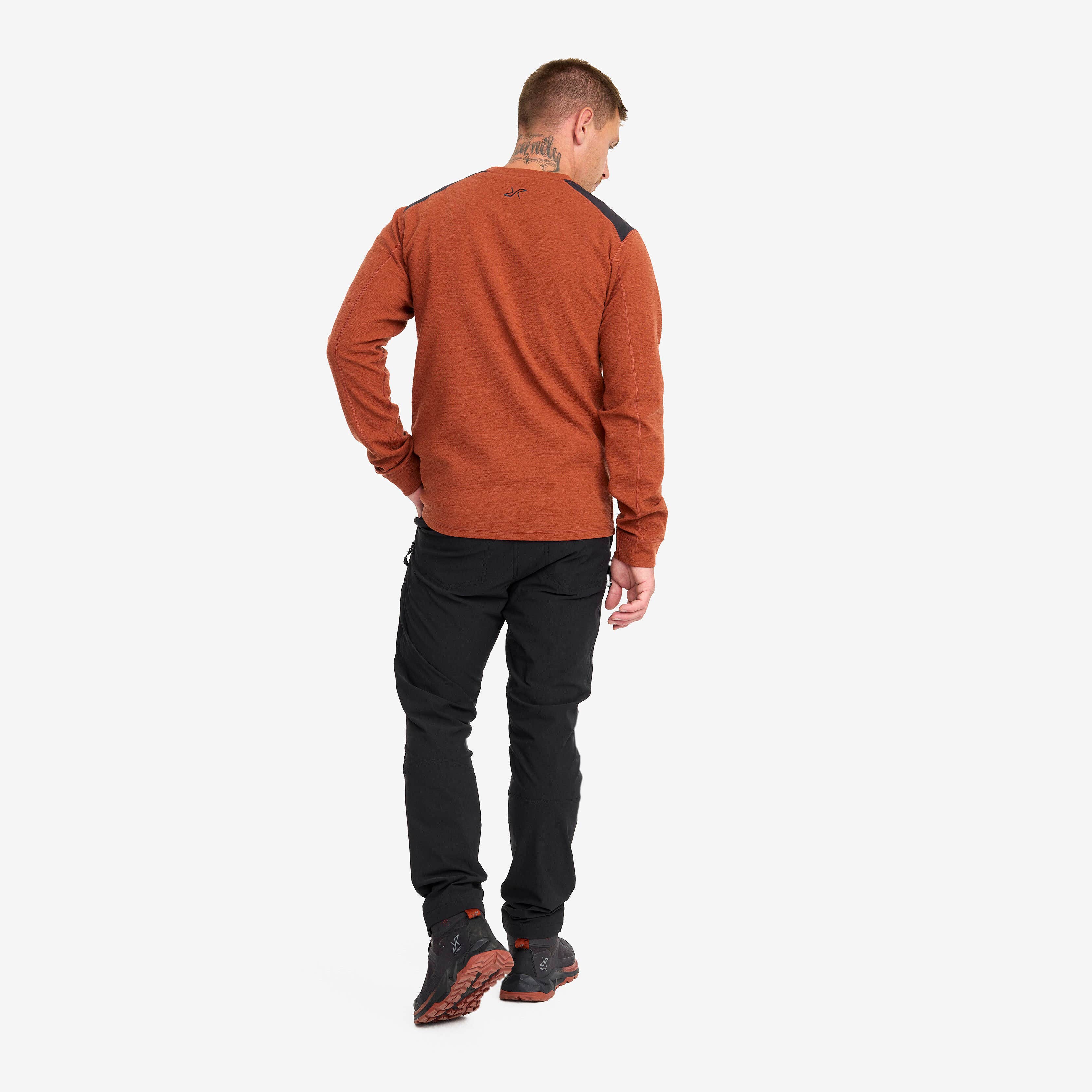 Wool Sweater Homme Rusty Orange