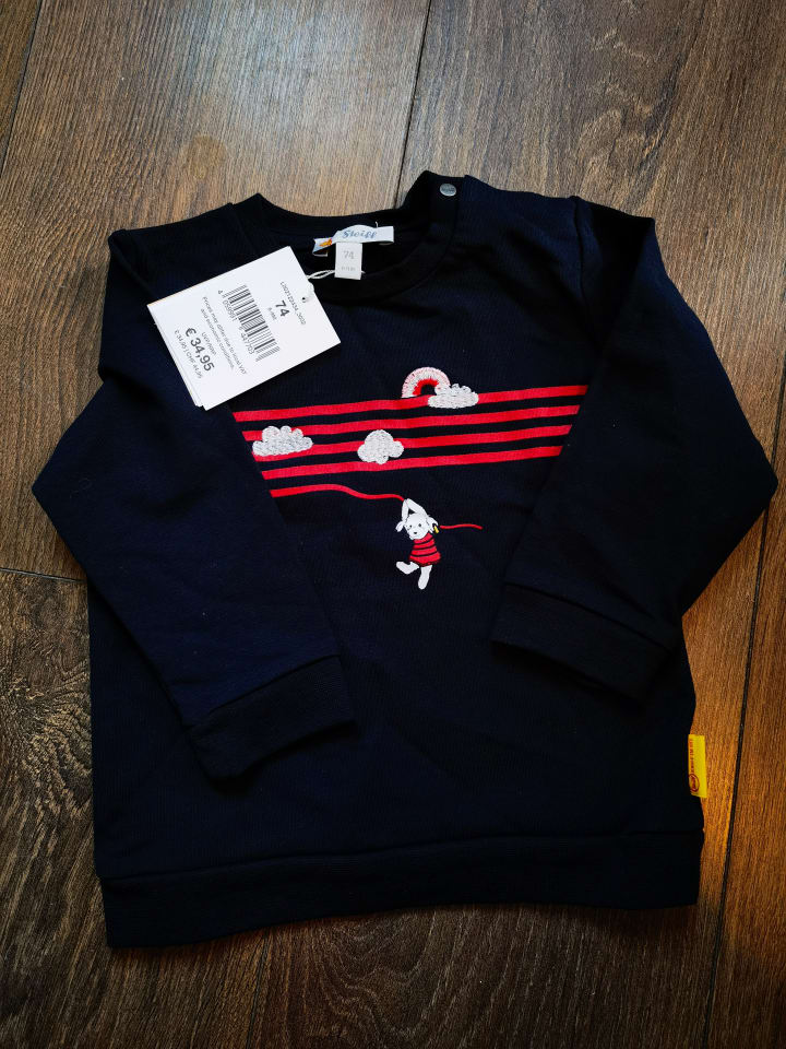 Steiff Sweatshirt in Schwarz günstig kaufen 74