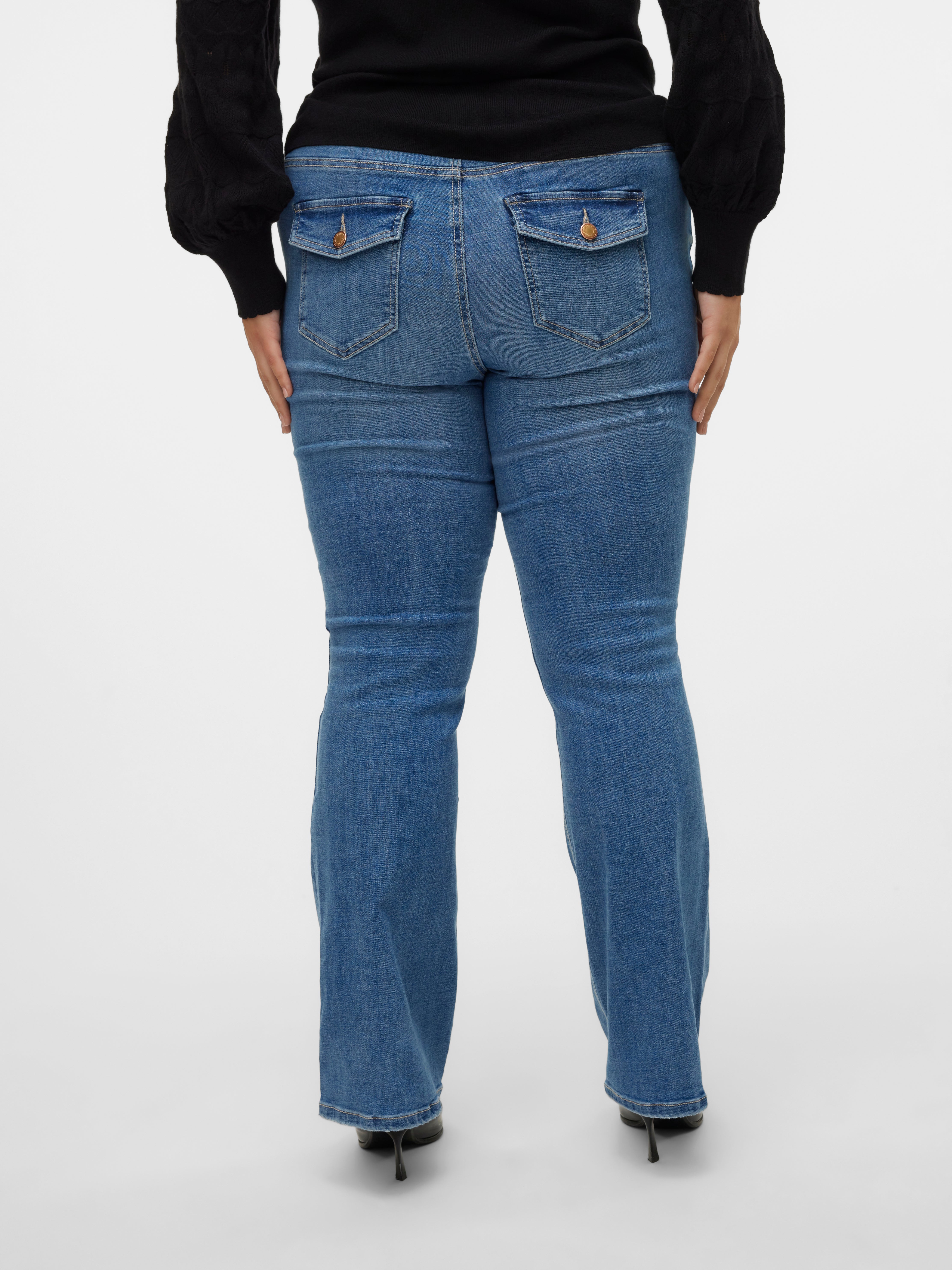 VMFLASH Mid Rise Ausgestellt Jeans