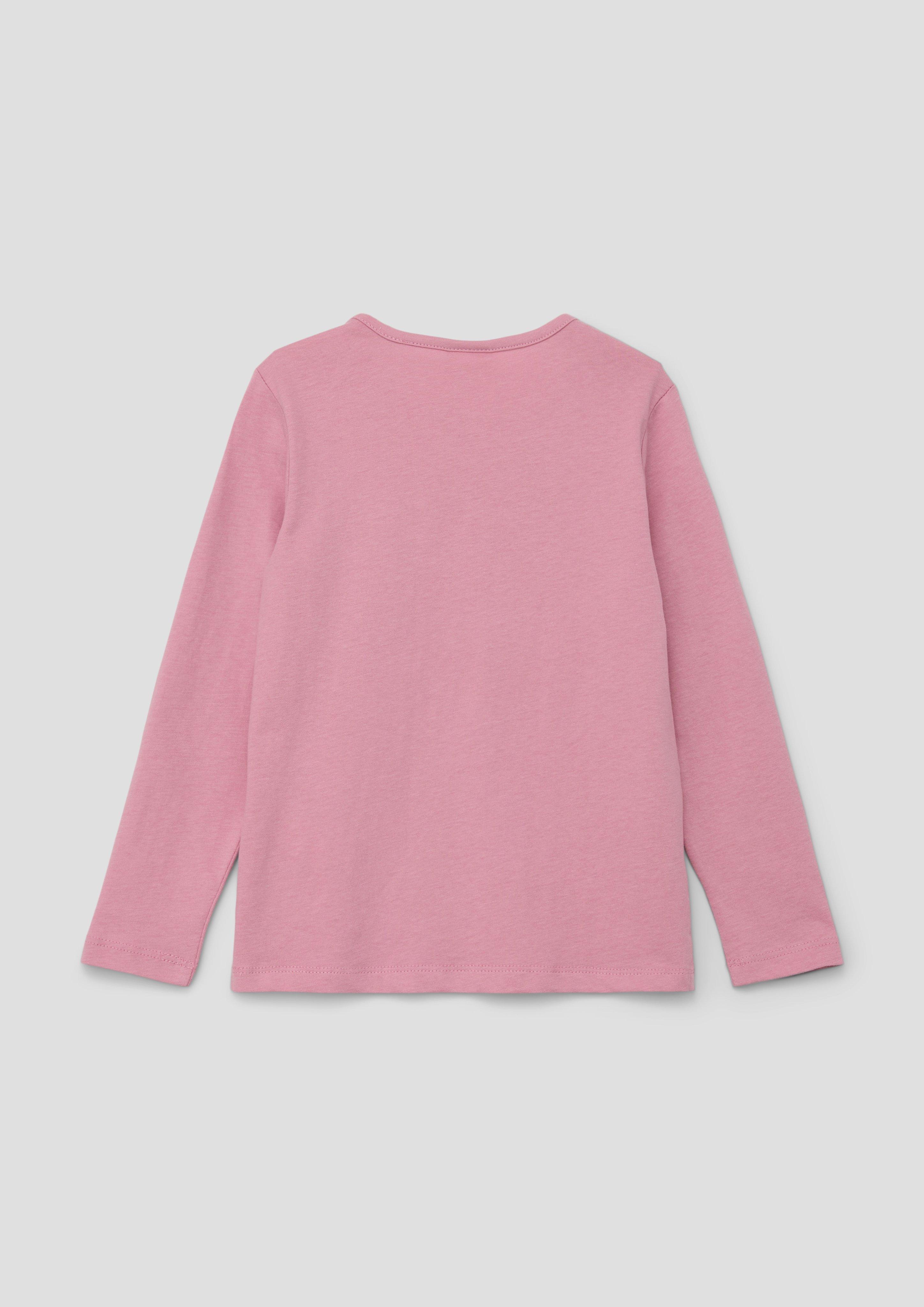 Longsleeve mit glitzerndem Frontprint  2133800-4350