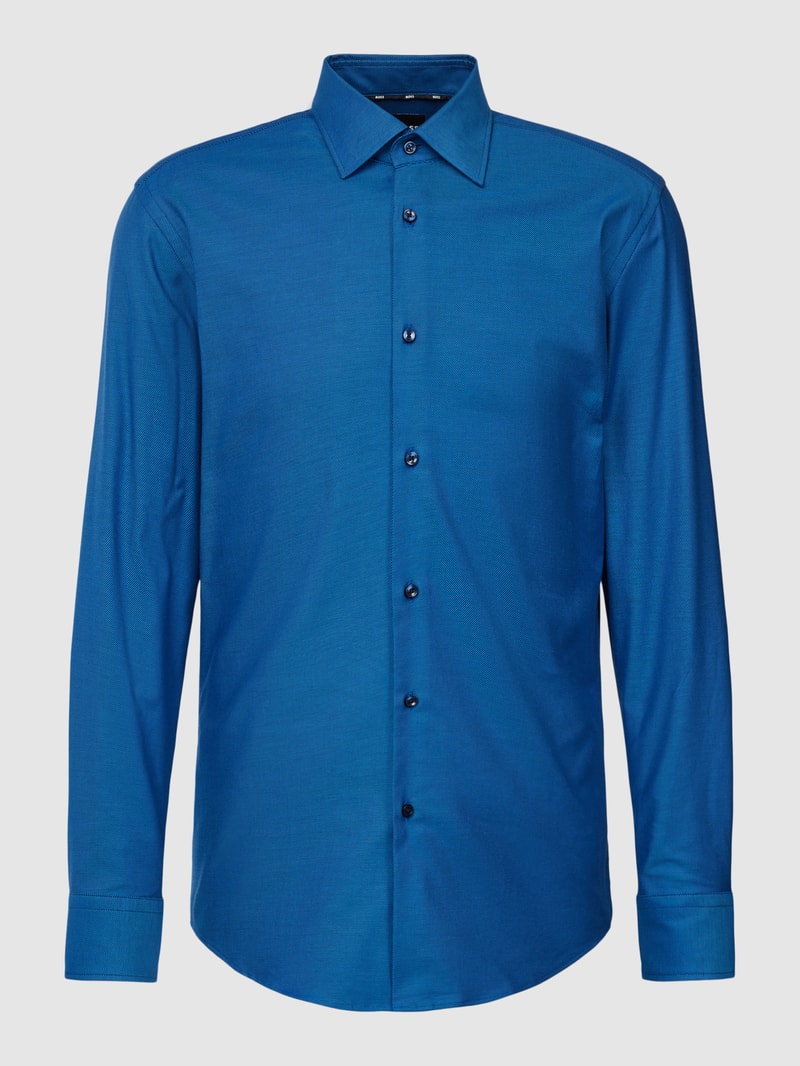 Business-Hemd mit Kentkragen Modell 'HANK' in royalblau