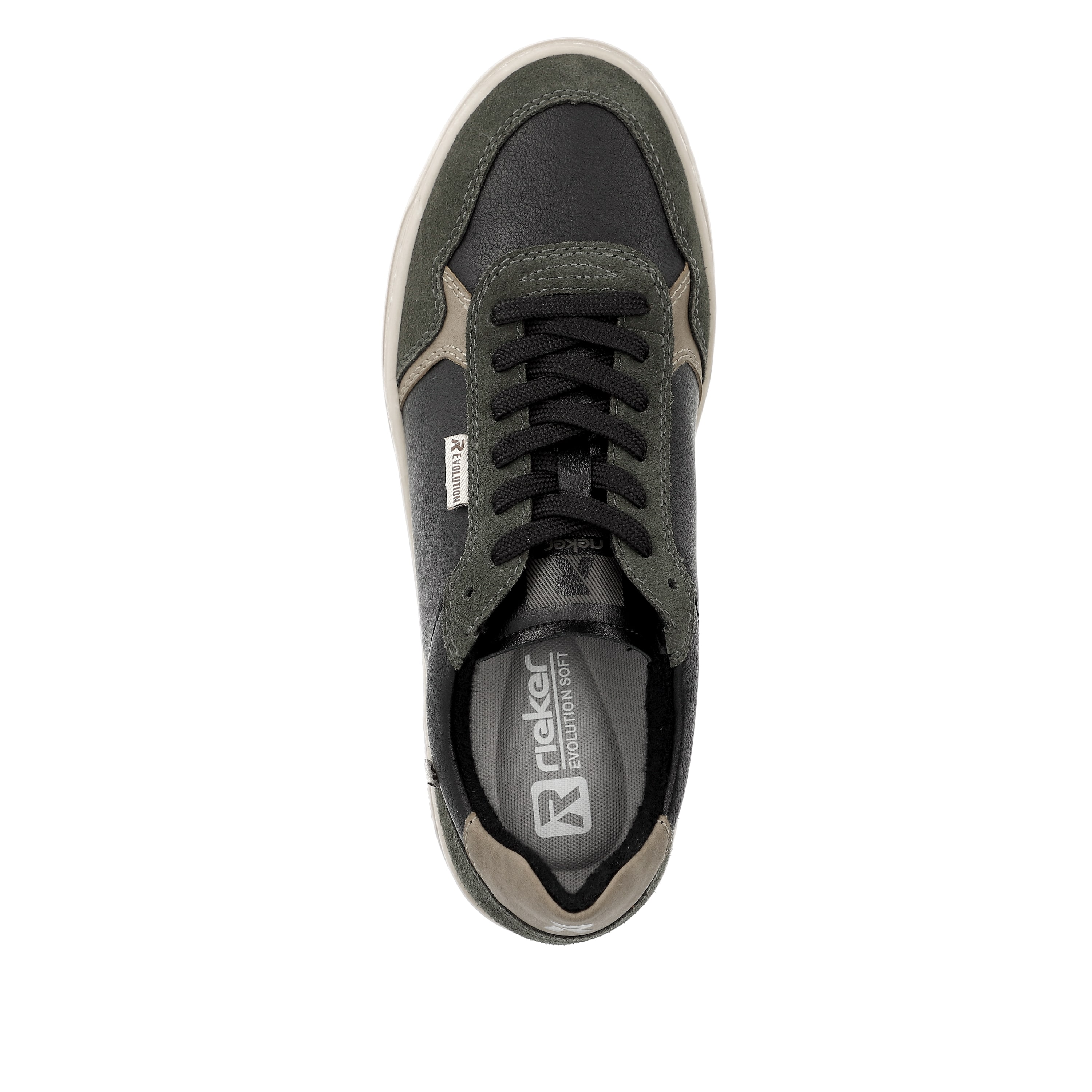 Rieker Herren Sneaker Low steel-black forest-green