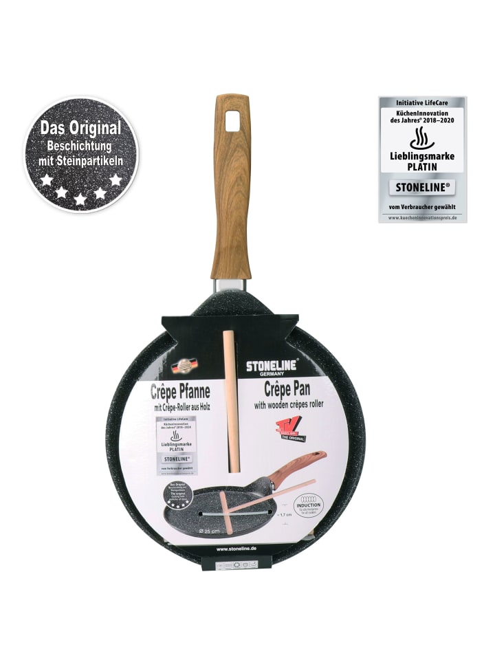 Stoneline Crepe Pfanne 25 cm in Anthrazit günstig kaufen Ø 25 cm