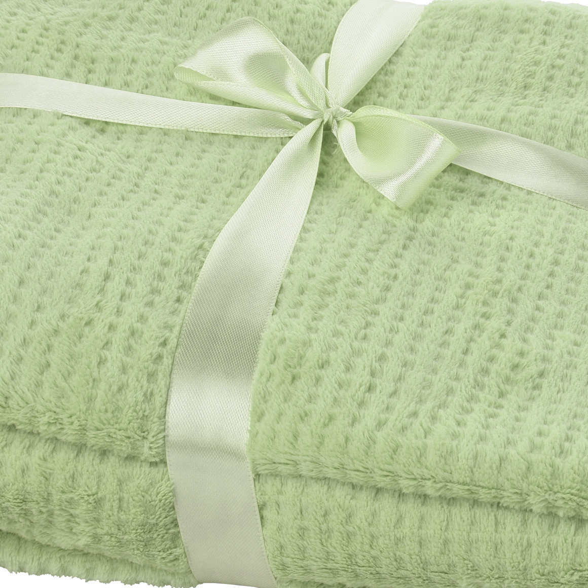 Kuscheldecke mit Waffelmuster